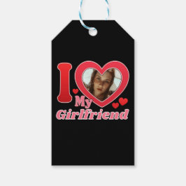 Ik hou van mijn Vriendin vriend vrouw man foto Cadeaulabel