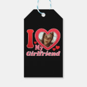 Ik hou van mijn Vriendin vriend vrouw man foto Cadeaulabel (Achterkant)