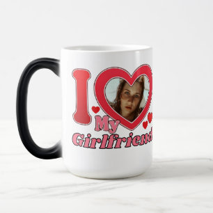Ik hou van mijn Vriendin vriend vrouw man foto Magische Mok
