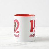 Ik hou van mijn Vriendin vriend vrouw man foto Mok (Midden)