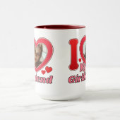 Ik hou van mijn Vriendin vriend vrouw man foto Mok (Midden)