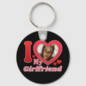 Ik hou van mijn Vriendin vriend vrouw man foto Sleutelhanger (Achterkant)