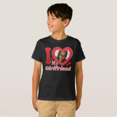 Ik hou van mijn Vriendin vriend vrouw man foto T-shirt (Voorkant volledig)