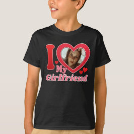 Ik hou van mijn Vriendin vriend vrouw man foto T-shirt