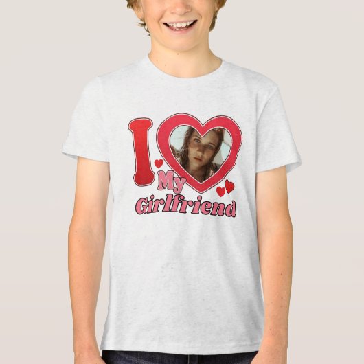 Ik hou van mijn Vriendin, Vriendin Tri-Blend Shirt (Voorkant)