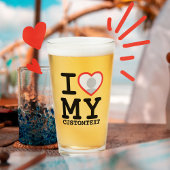 Ik hou van mijn Vriendin vriendje | Aangepaste fot Glas