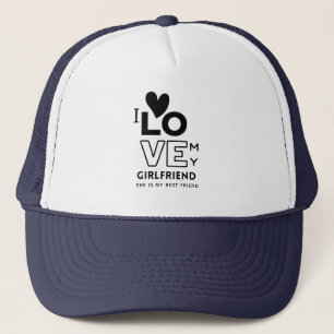 Ik hou van mijn vriendin Zij is mijn beste vriendi Trucker Pet