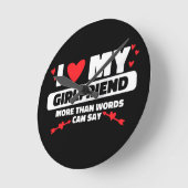 Ik hou van mijn vriendinnen hart ronde klok (Hoek)