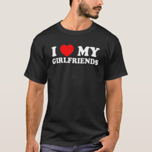 IK HOU VAN MIJN VRIENDINNEN ongeschikt voor mannen T-shirt