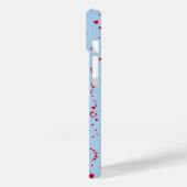 Ik hou van mijn vriendje foto rode harten lichtbla Case-Mate iPhone case (Achterkant / Links)