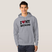 Ik hou van mijn vriendje hoodie (Voorkant volledig)
