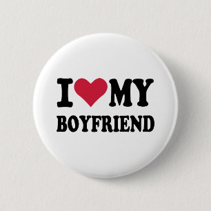 Ik hou van mijn vriendje ronde button 5,7 cm
