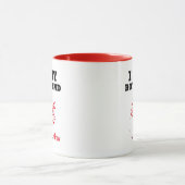 Ik hou van mijn vriendje tweekleurig mok (Midden)