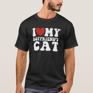 Ik hou van mijn vriendjes kat grap t-shirt