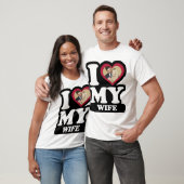 Ik hou van mijn vrouw - Aangepaste foto op maat T-shirt (Unisex)
