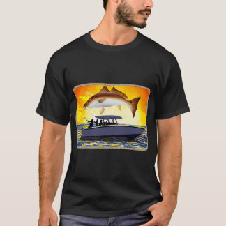 Ik hou van mijn vrouw als ze me laat gaan vissen t-shirt