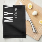 Ik hou van mijn vrouw als ze mij Golf laat spelen Theedoek (Quarter Fold)