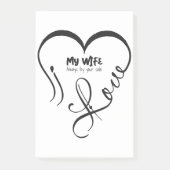 Ik hou van mijn vrouw • Altijd aan jouw zijde Post-it® Notes (Voorkant)