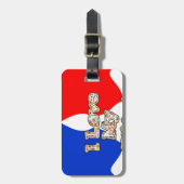 "Ik hou van mijn vrouw" Art Print Bagagelabel (Voorkant verticaal)