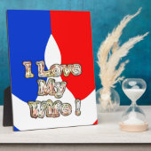 "Ik hou van mijn vrouw" Art Print Fotoplaat (Zijkant)