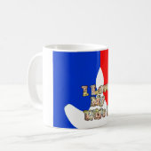 "Ik hou van mijn vrouw" Art Print Koffiemok (Voorkant links)