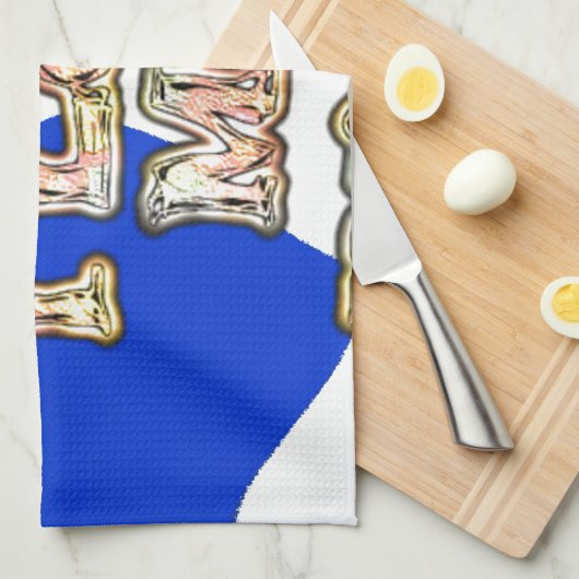 "Ik hou van mijn vrouw" Art Print Theedoek (Quarter Fold)