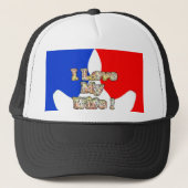 "Ik hou van mijn vrouw" Art Print Trucker Pet (Voorkant)