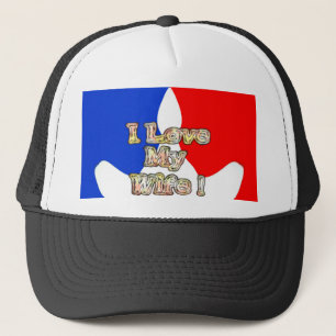 "Ik hou van mijn vrouw" Art Print Trucker Pet