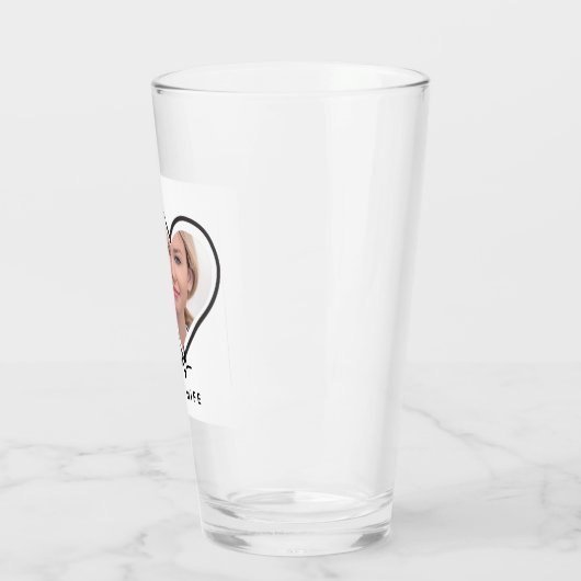 Ik hou van mijn VROUW - Beste vriend Gepersonalise Glas (Links)