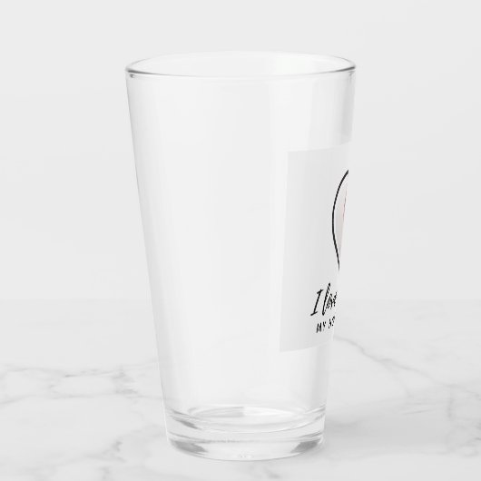 Ik hou van mijn VROUW - Beste vriend Gepersonalise Glas (Rechts)