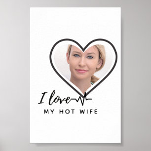 Ik hou van mijn VROUW - Beste vriend Persoonlijke Poster