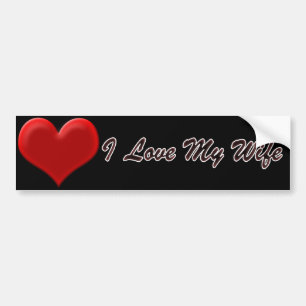 Ik hou van mijn vrouw bumpersticker