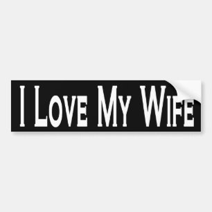 Ik hou van mijn vrouw  bumpersticker