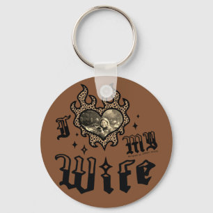 Ik hou van mijn vrouw - Cheetah - DingusDesign  Sleutelhanger