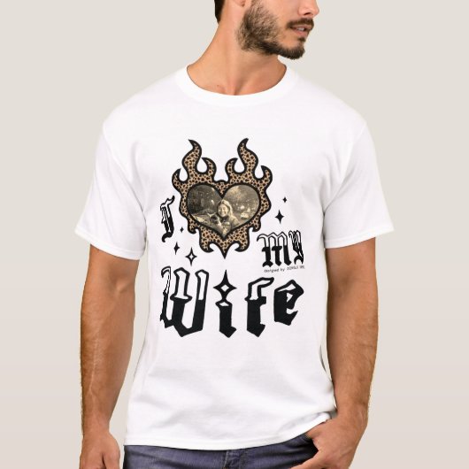 Ik hou van mijn vrouw - Cheetah - DingusDesign  T-shirt (Voorkant)