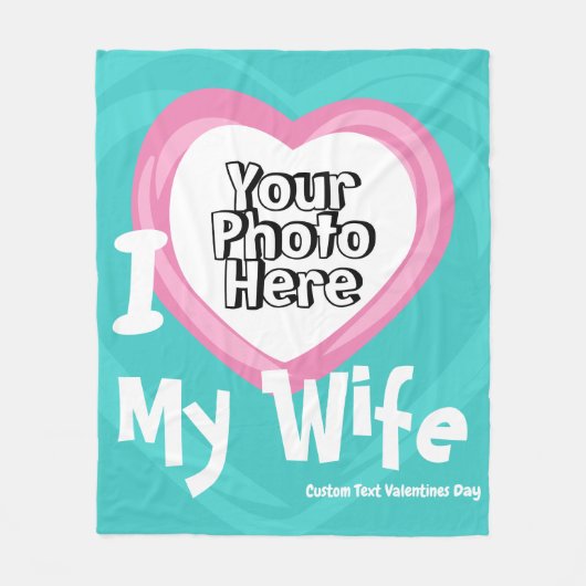 Ik hou van mijn vrouw die getrouwd is. fleece deken (Voorkant)