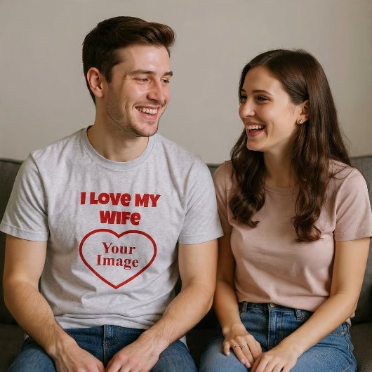 Ik hou van mijn vrouw foto Tri-Blend shirt