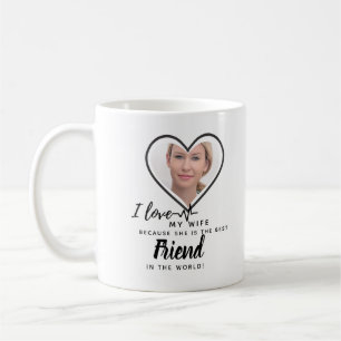 Ik hou van mijn vrouw FOTOCADEAU - Beste vriend aa Koffiemok