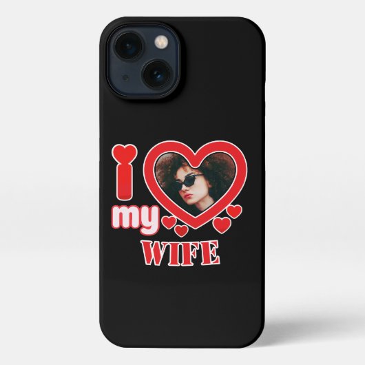 Ik hou van mijn vrouw gepersonaliseerd iPhone hoesje (Achterkant)