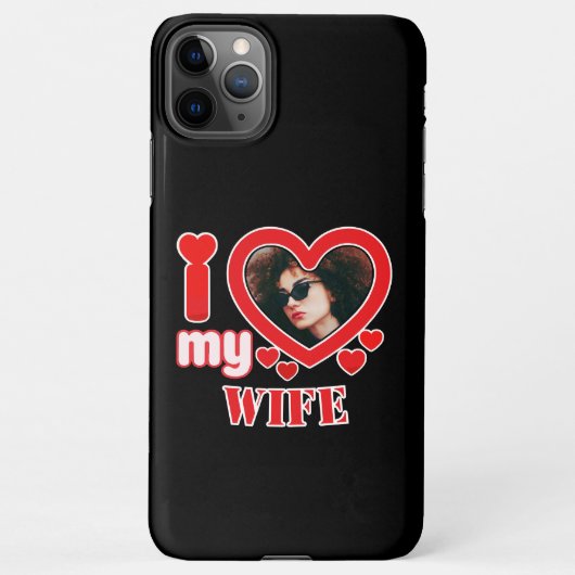 Ik hou van mijn vrouw gepersonaliseerd iPhone hoesje (Achterkant)