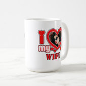 Ik hou van mijn vrouw gepersonaliseerd koffiemok (Voorkant rechts)