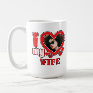 Ik hou van mijn vrouw gepersonaliseerd koffiemok