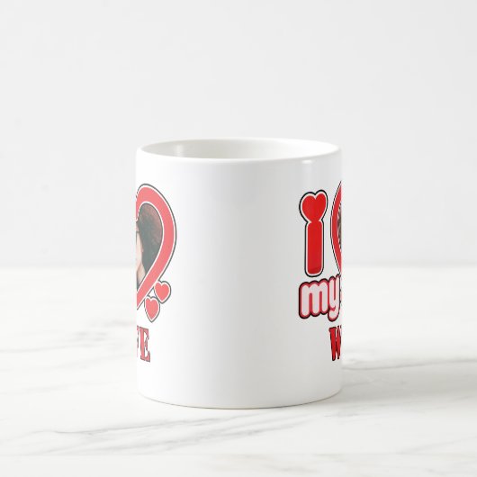 Ik hou van mijn vrouw gepersonaliseerd koffiemok (Center)
