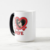 Ik hou van mijn vrouw gepersonaliseerd magische mok (Voorkant links)