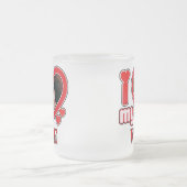 Ik hou van mijn vrouw gepersonaliseerd matglas koffiemok (Center)