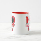 Ik hou van mijn vrouw gepersonaliseerd mok (Midden)