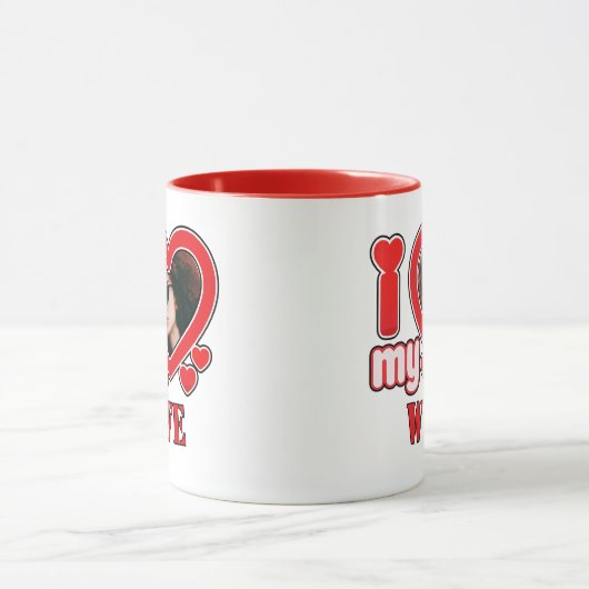 Ik hou van mijn vrouw gepersonaliseerd mok (Midden)