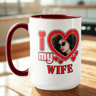 Ik hou van mijn vrouw gepersonaliseerd mok