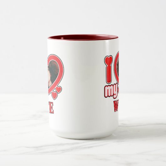 Ik hou van mijn vrouw gepersonaliseerd mok (Midden)