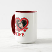 Ik hou van mijn vrouw gepersonaliseerd mok (Voorkant links)